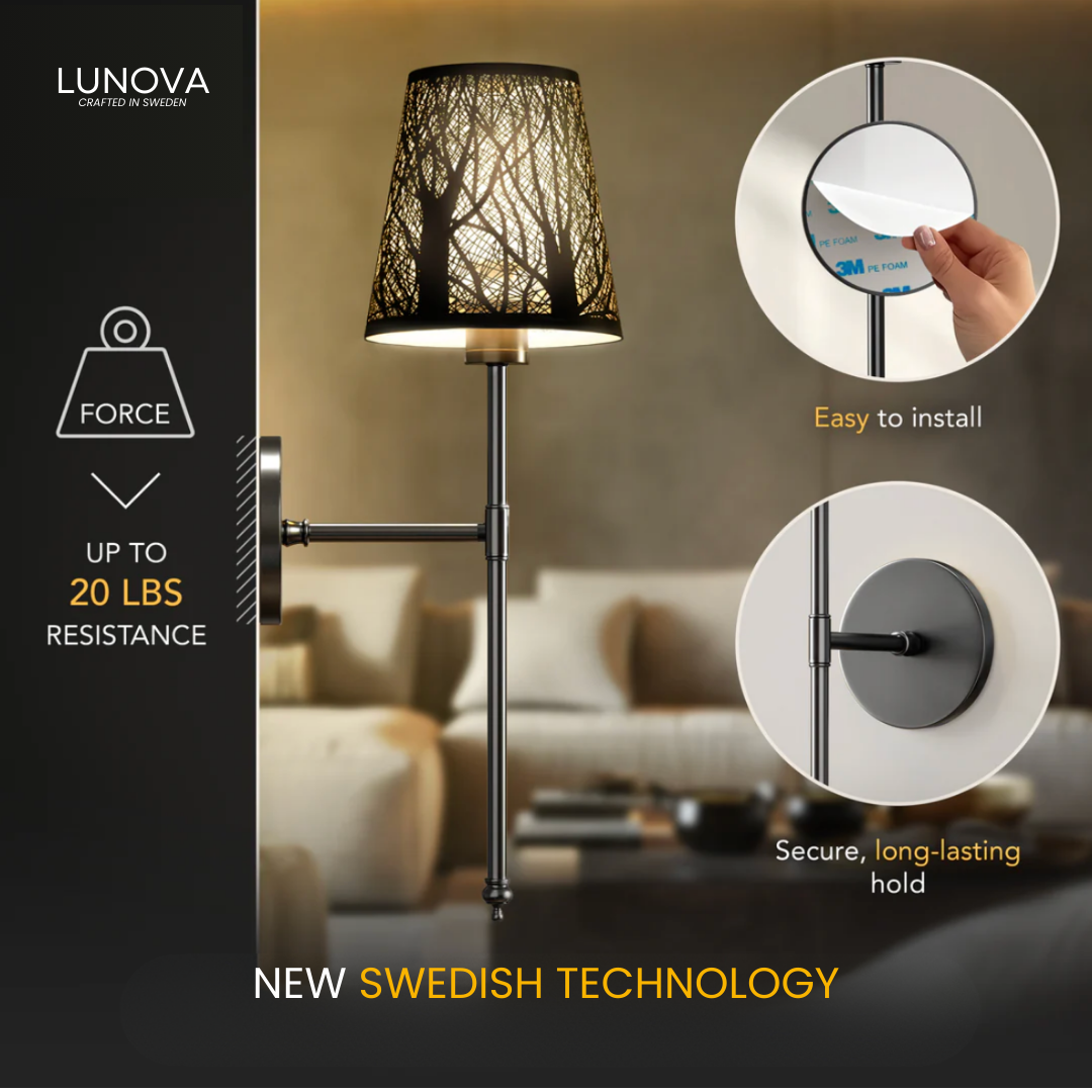 WIRELESS METAL WALL SCONCES (SET OF 2)