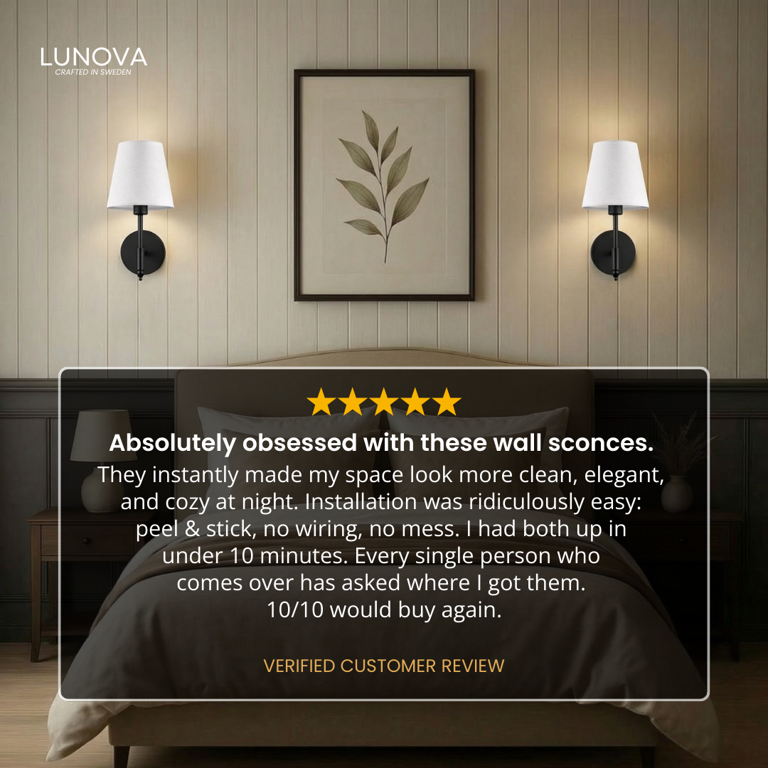 WIRELESS DAWN WALL SCONCES (SET OF 2)