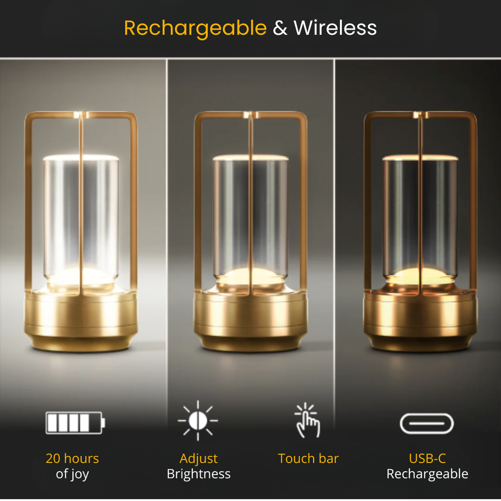 WIRELESS RETRO TABLE LAMP