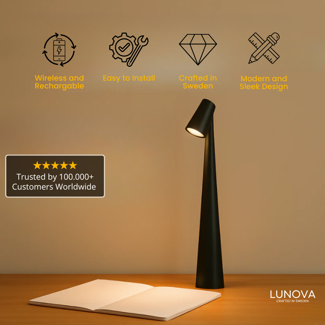 WIRELESS READING TABLE LAMP