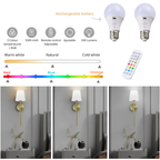 WIRELESS WALL SCONCES (SET OF 2 + 2 FREE BULBS INCLUDED)